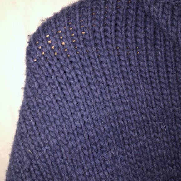 HANDMADE! Ecuador Blue Thick Woolie / Siwash - Picture 5 of 5